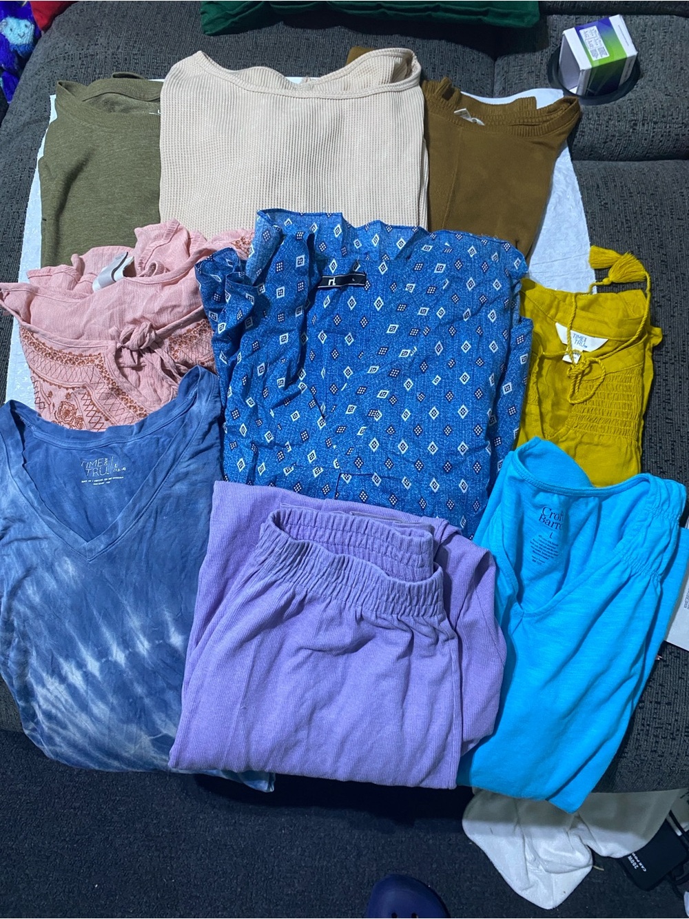 size L bundle of 9 — Time and Tru, Sonoma, Knox Rose, and more! READ DESC